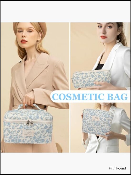 casual travel makeup bag Jetsetter Train Case-Ecru Cream making it the ultimate accessory for any jet Small makeup bag, women's casual
